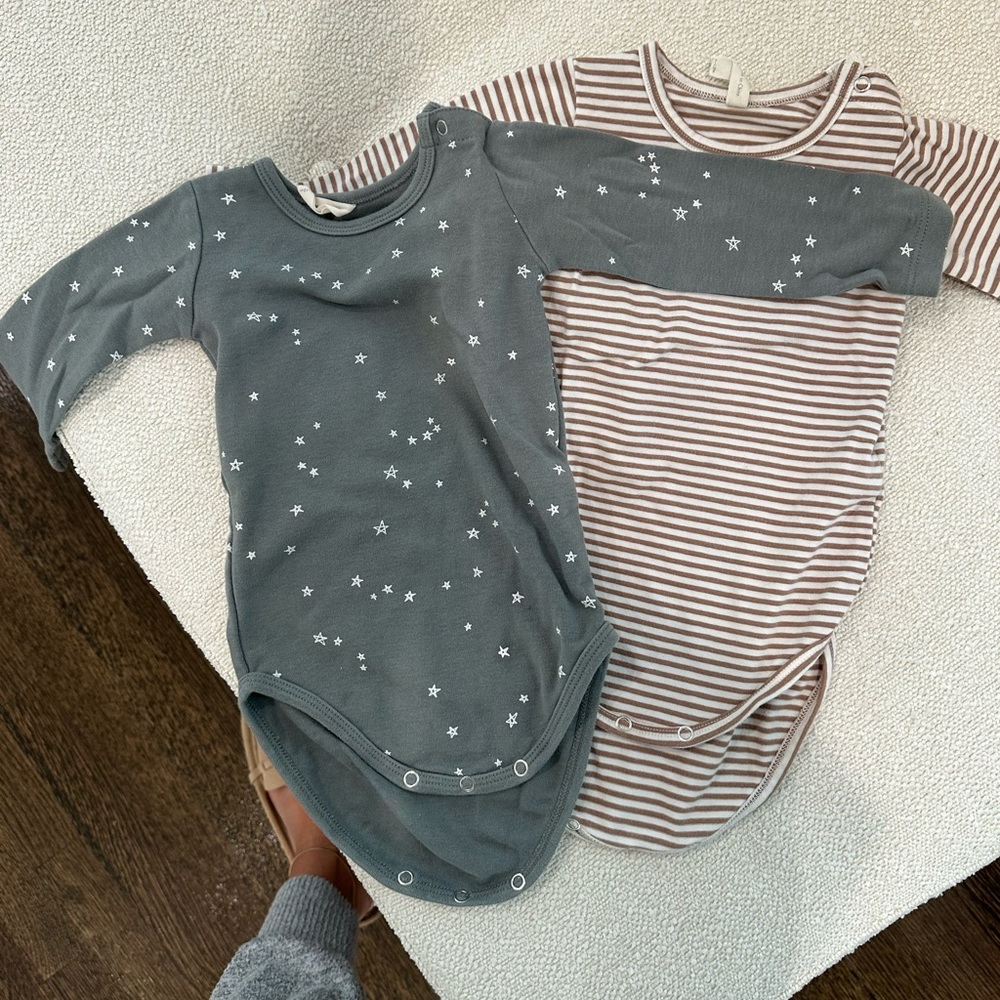 Quincy Mae onesies - pack of two